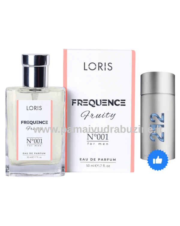 50ml Loris 001 Įkvėpti :"Carolina Herrera 212 For Men"EDP
