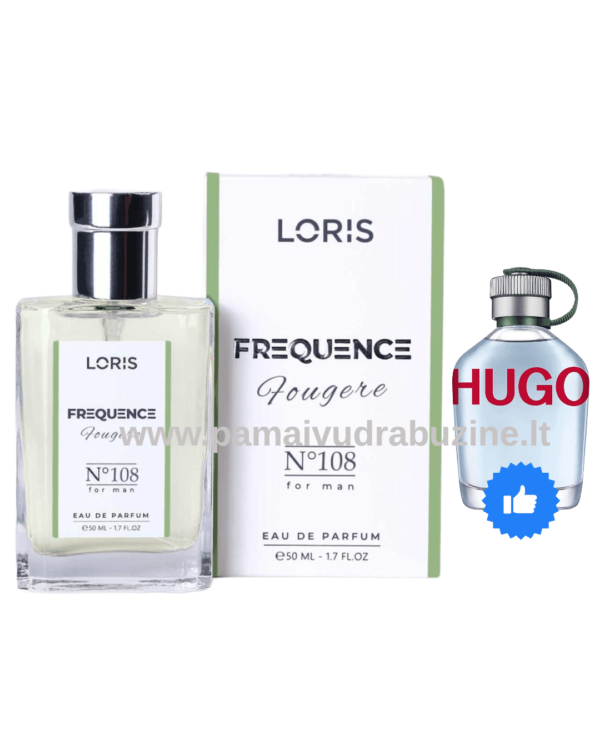 50ml Loris 108 Iedvesmot : "Hugo Boss – Hugo Boss Green" EDP